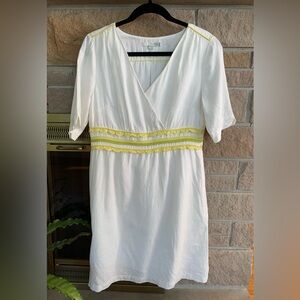 Boden Embellished Linen Dress